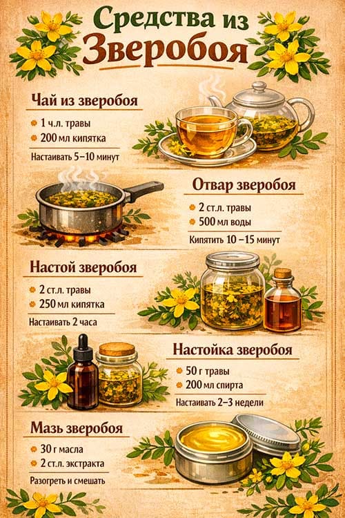 как заваривать зверобой
