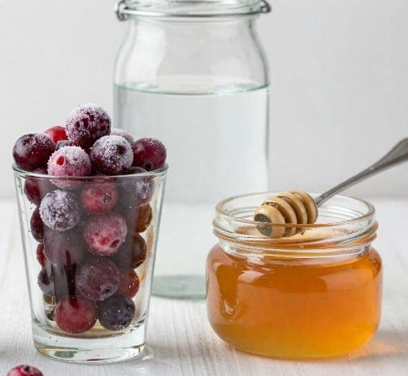 морс из замороженной брусники